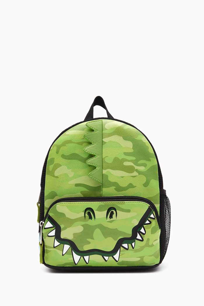 

Mini Dino Camo Backpack, Green