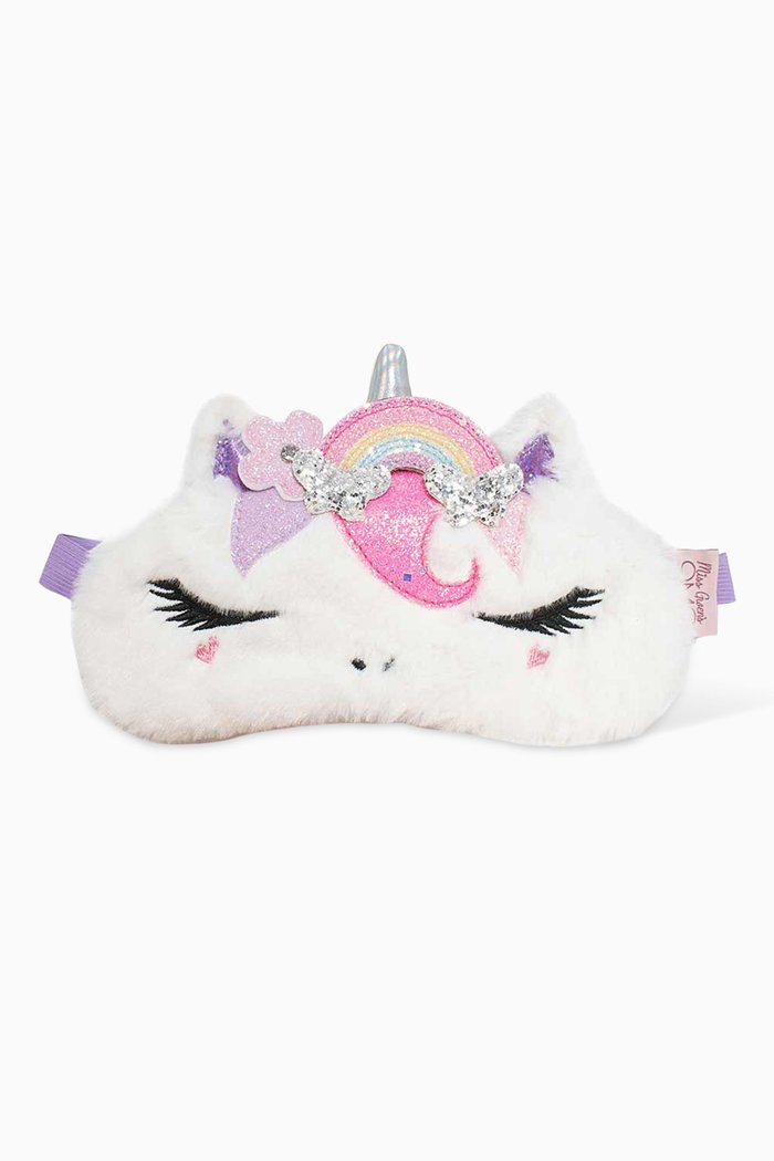 

Miss Gwen Rainbow Crown Plush Sleep Mask, Multicolour