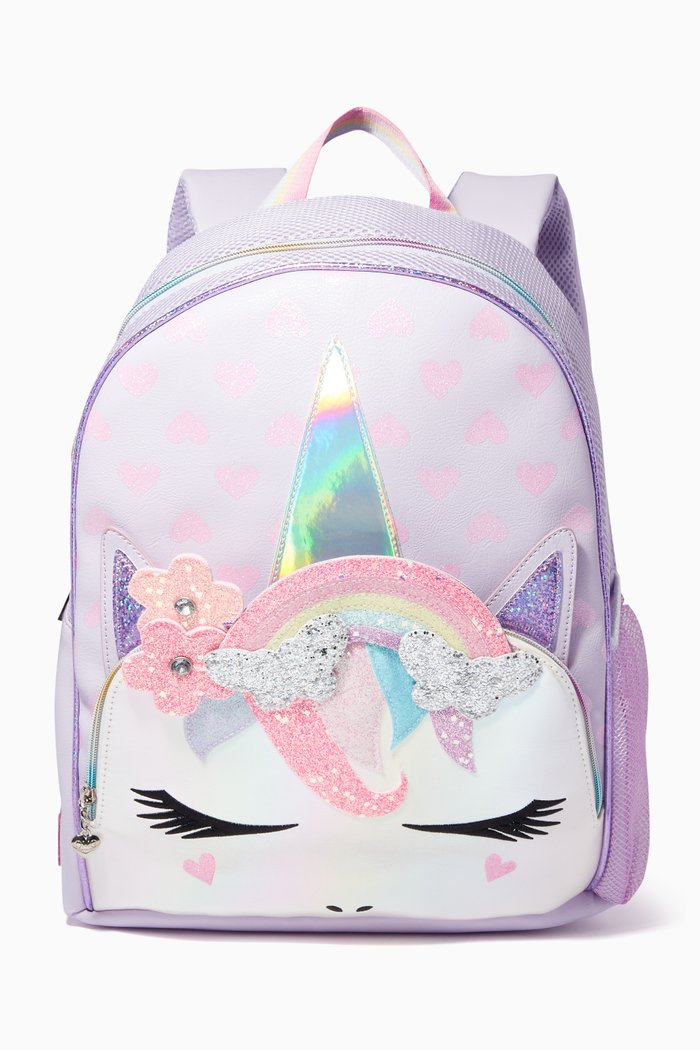 

Large Miss Gwen Rainbow Butterfly Crown Backpack, Purple