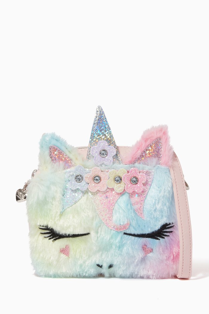 

Miss Gwen Tie Dye Plush Crossbody, Multicolour