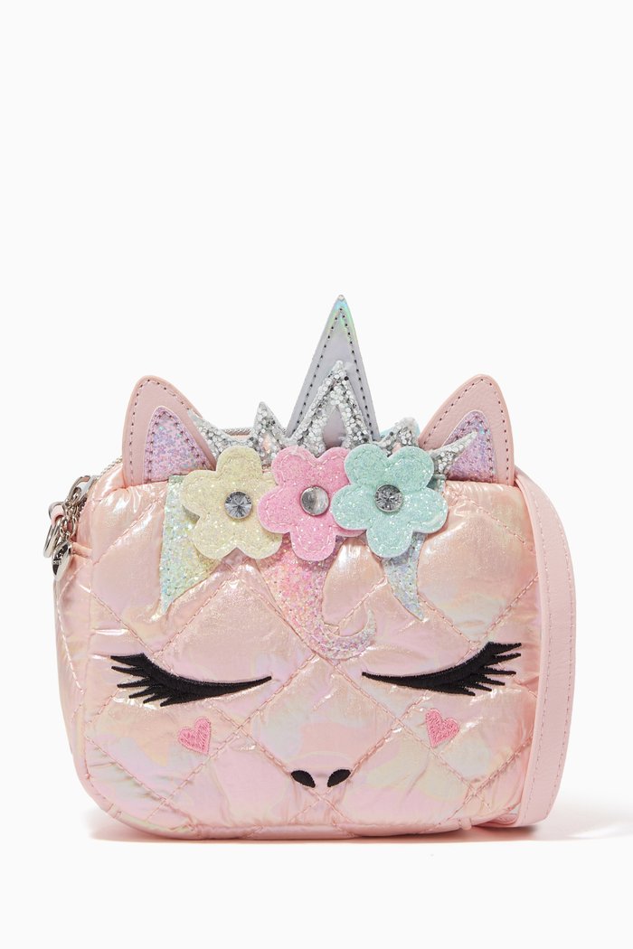 

Miss Gwen Flower Crown Puffer Crossbody, Pink