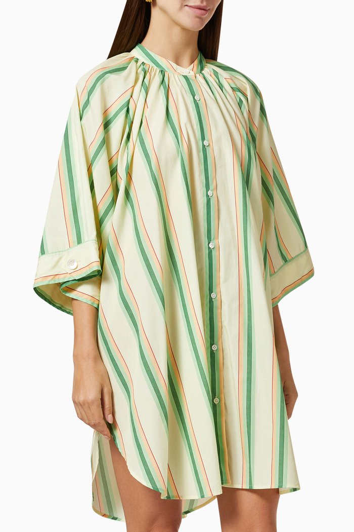 

Stripe Kaftan in Cotton, Neutral