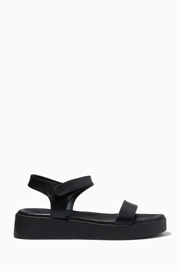 

Salamina Sandals in Leather, Black