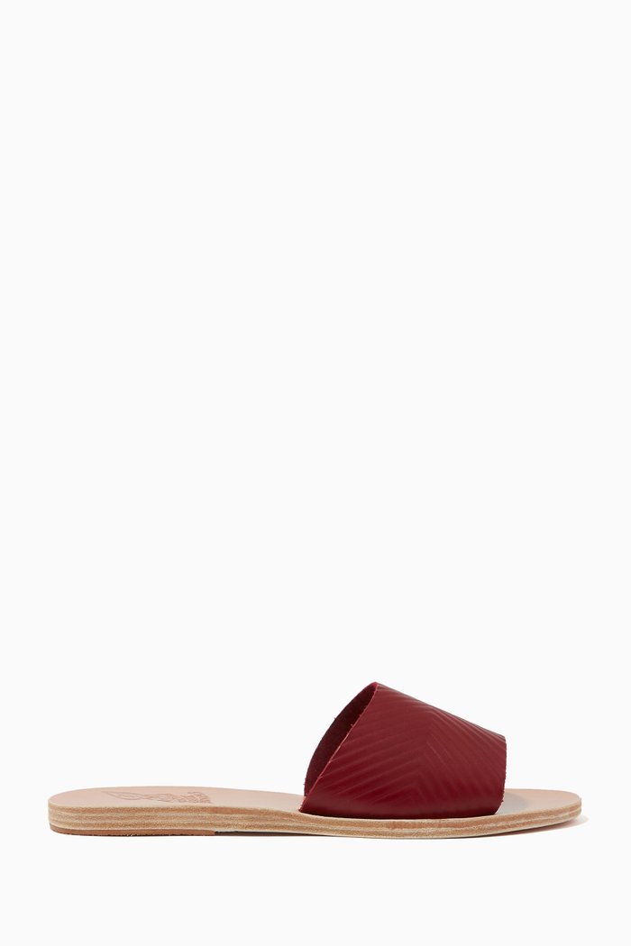 

Doukani Sandals in Vachetta Leather, Burgundy