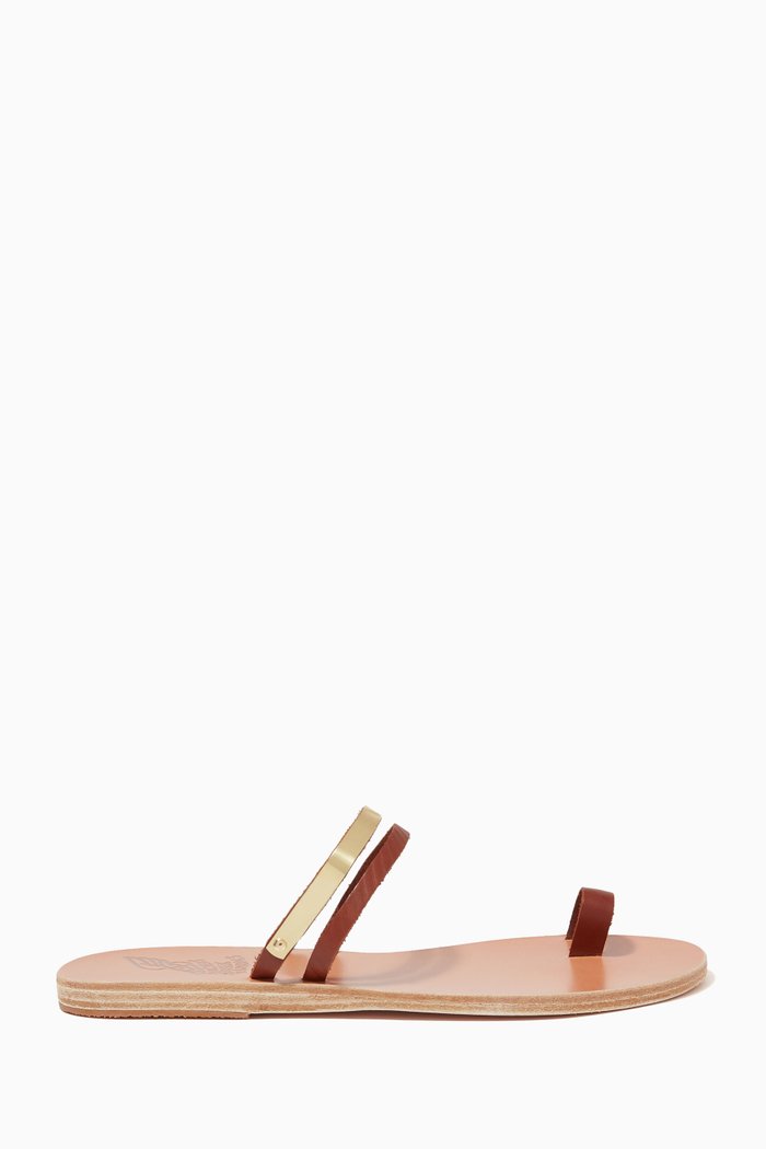 

Skalida Sandals in Leather, Brown
