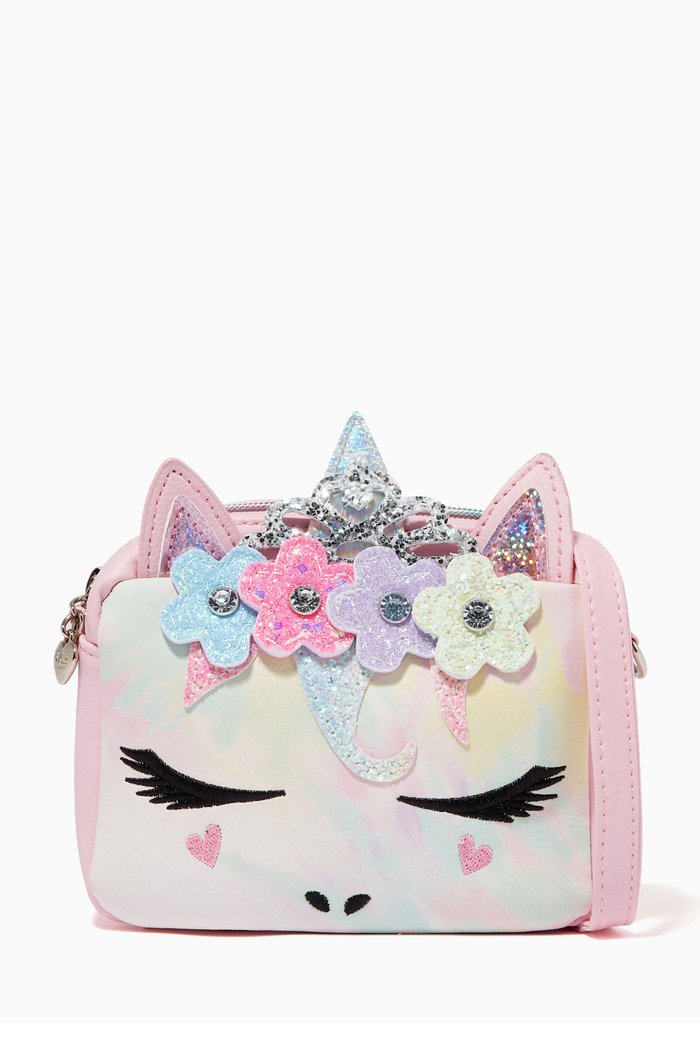 

Miss Gwen Flower Crown Tie Dye Crossbody, Pink