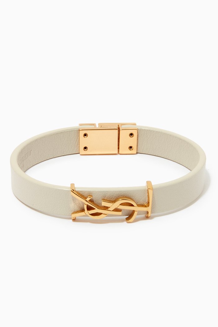 

Opyum Bracelet in Vintage Leather, White