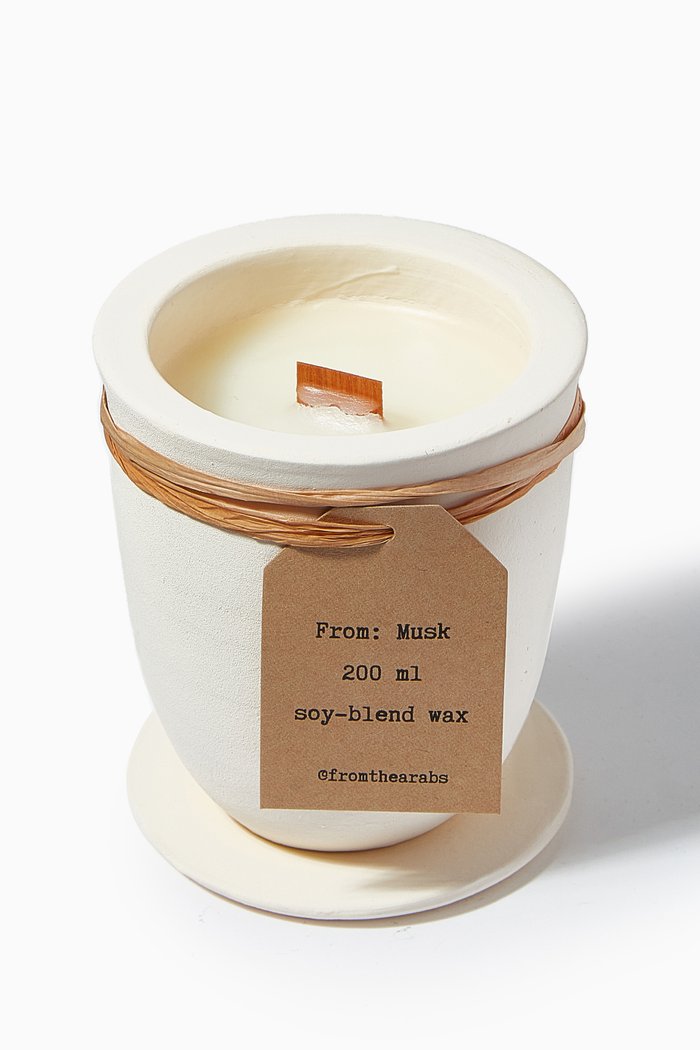 

Musk Scented Candle, 200ml, White