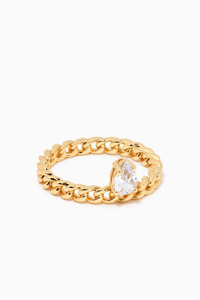 

Bianca Stone Ring in 18kt Gold Plating