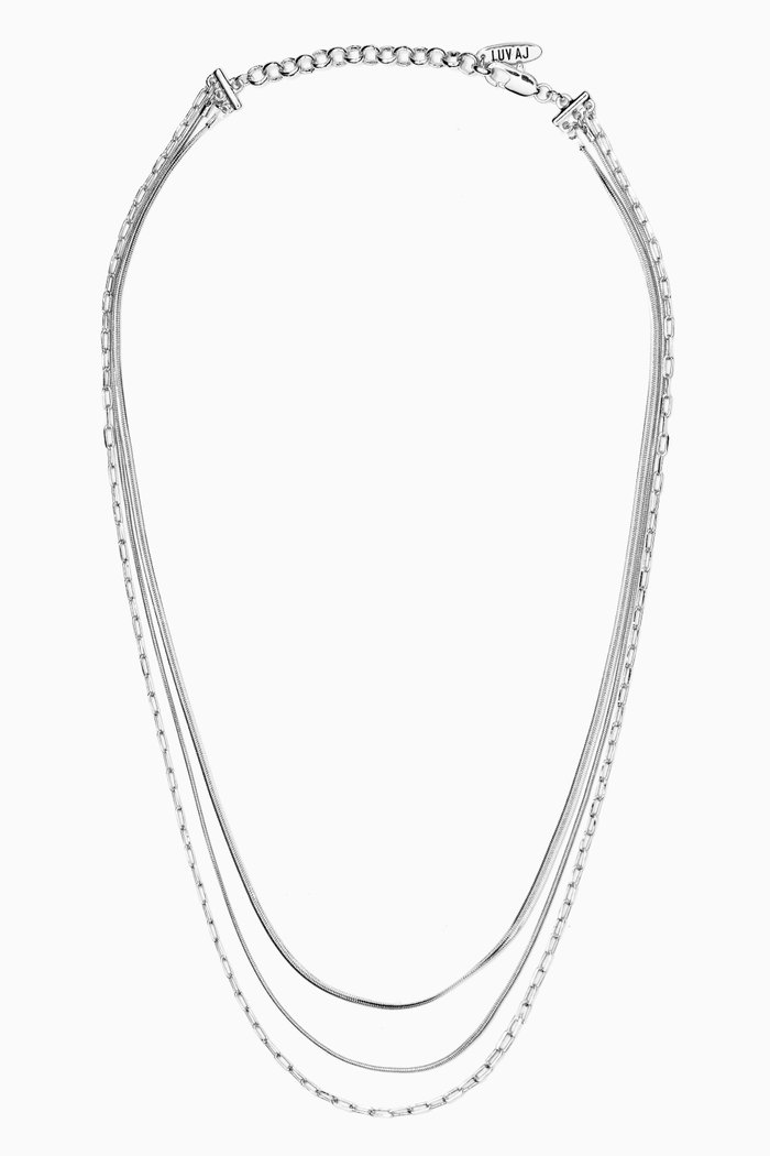 

Chandon Multi-chain Necklace in Silver Plating