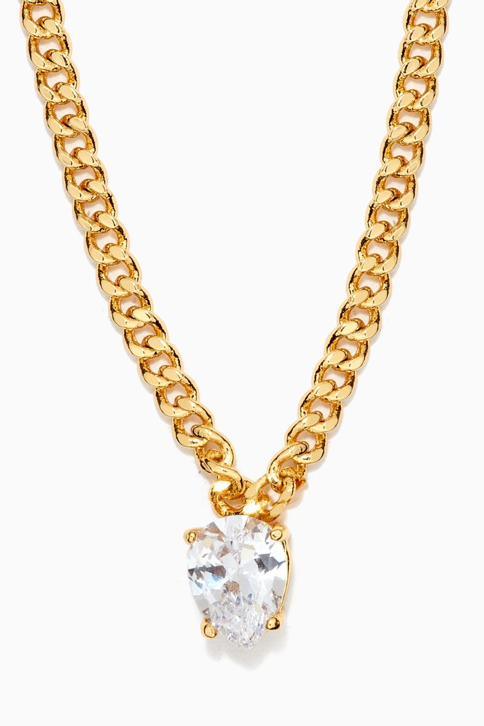 

Bianca Stone Chain Necklace in 18kt Gold Plating