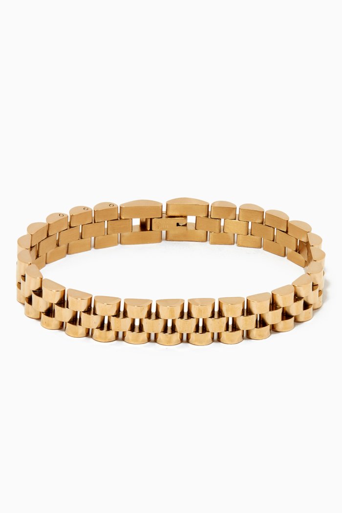 

Timepiece Bracelet in Gold-plated Brass