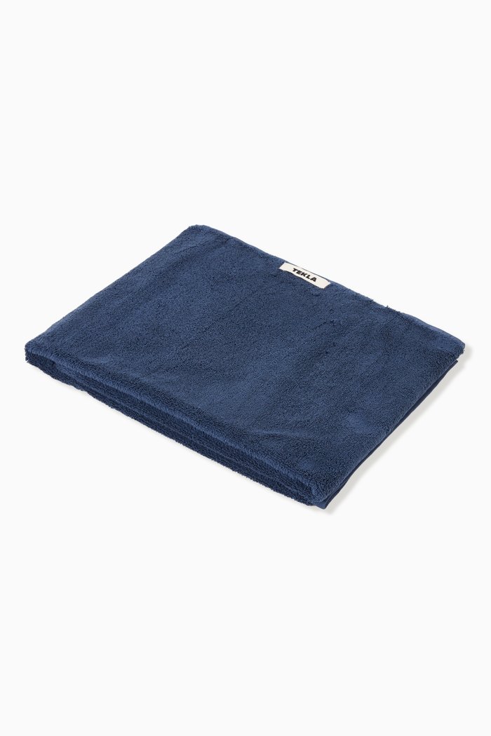 

Bath Towel in Organic Cotton, Blue