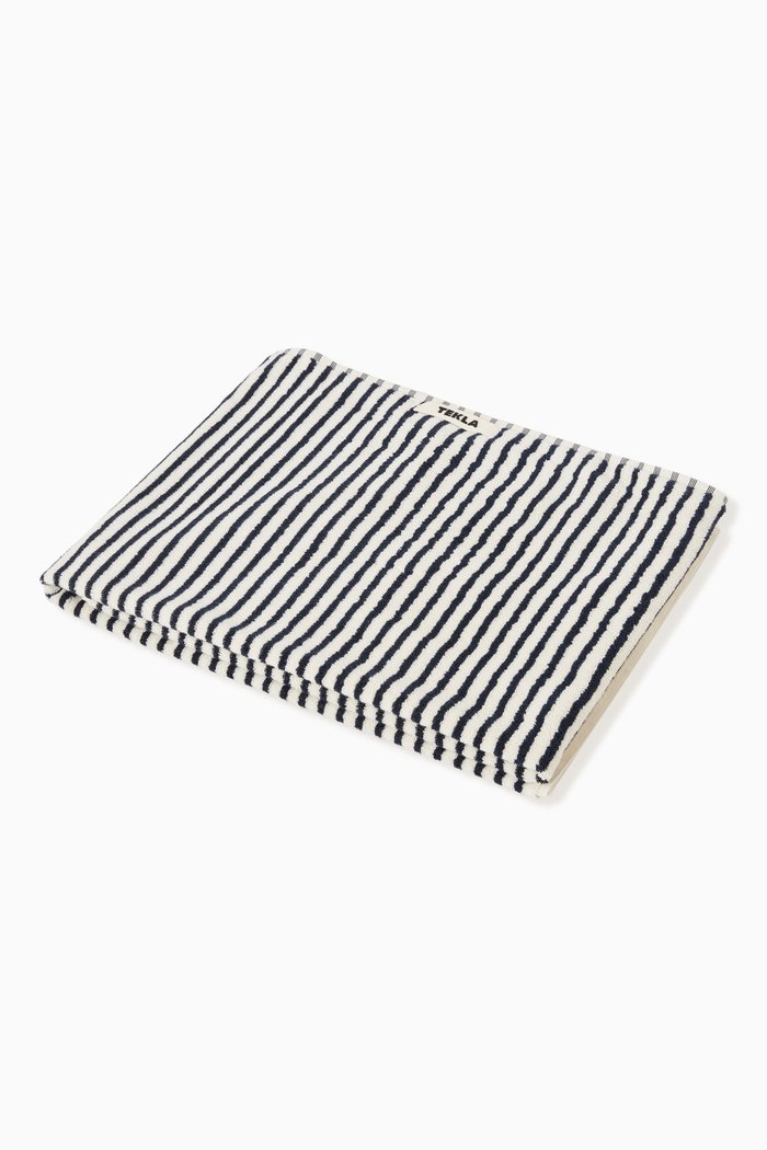 

Striped Bath Towel in Organic Cotton, Multicolour