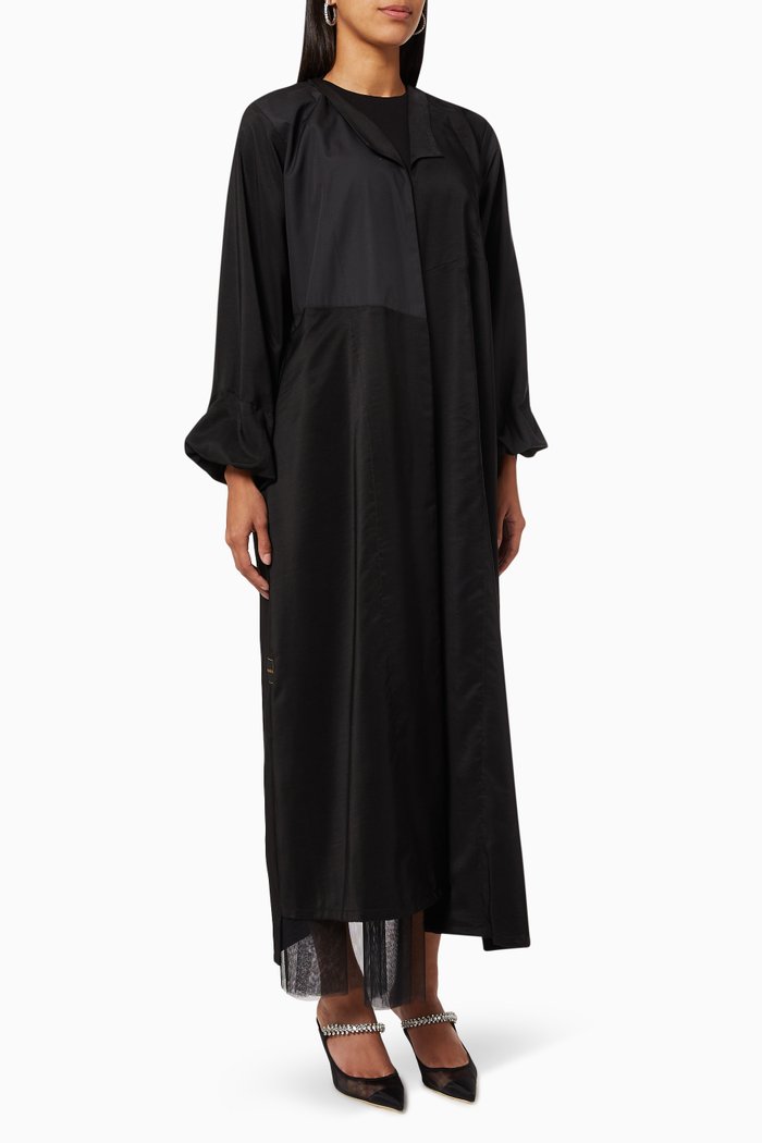 

Collared Abaya, Black
