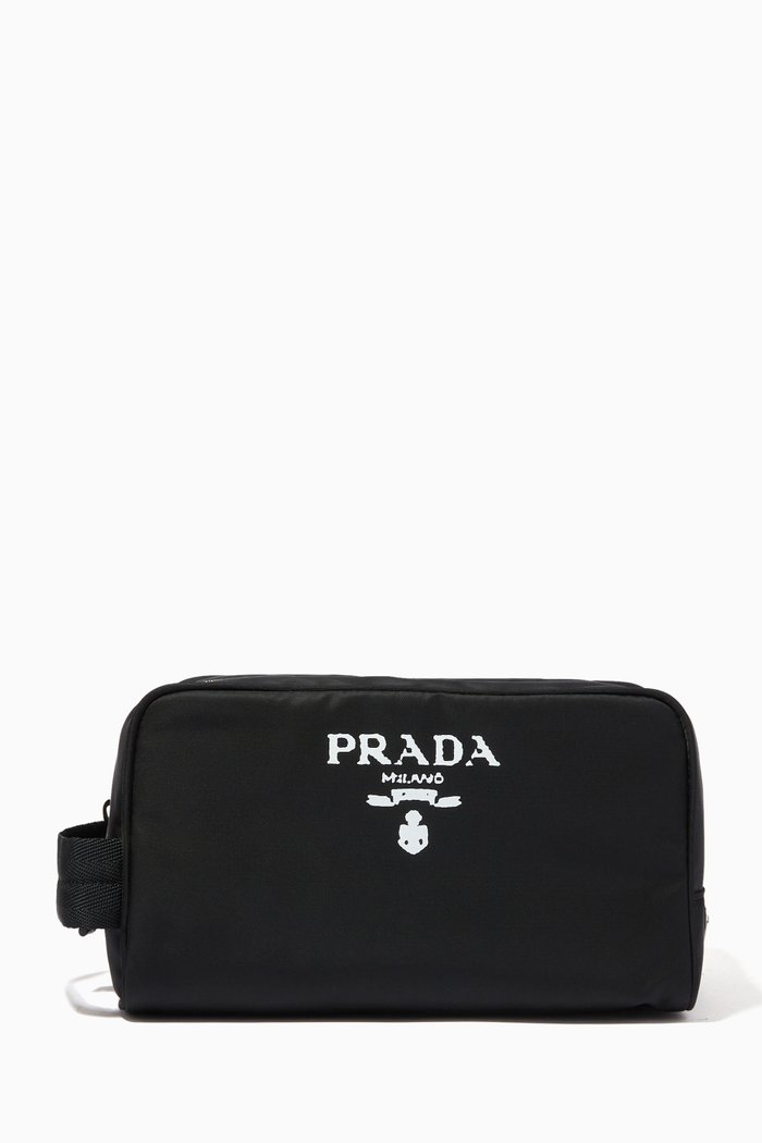 

Logo Wash Bag in Nylon, Black