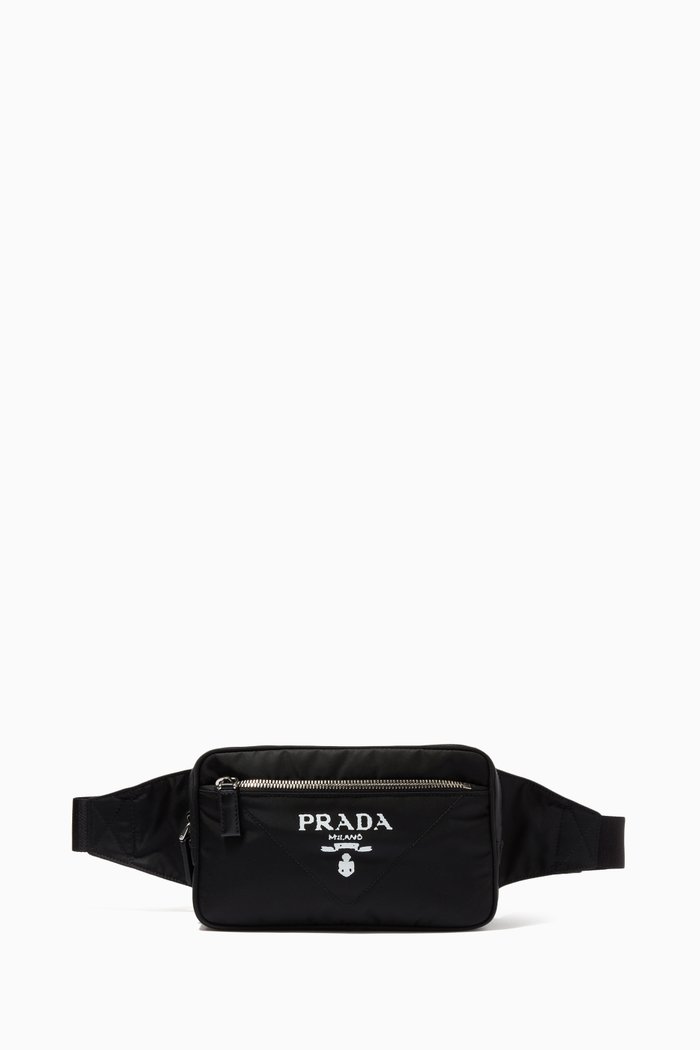 

Logo Belt Bag in Re-Nylon, Black