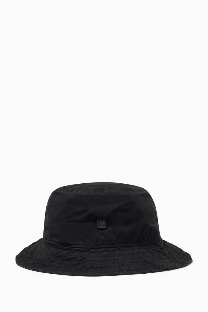 

Bucket Hat in Cotton, Black