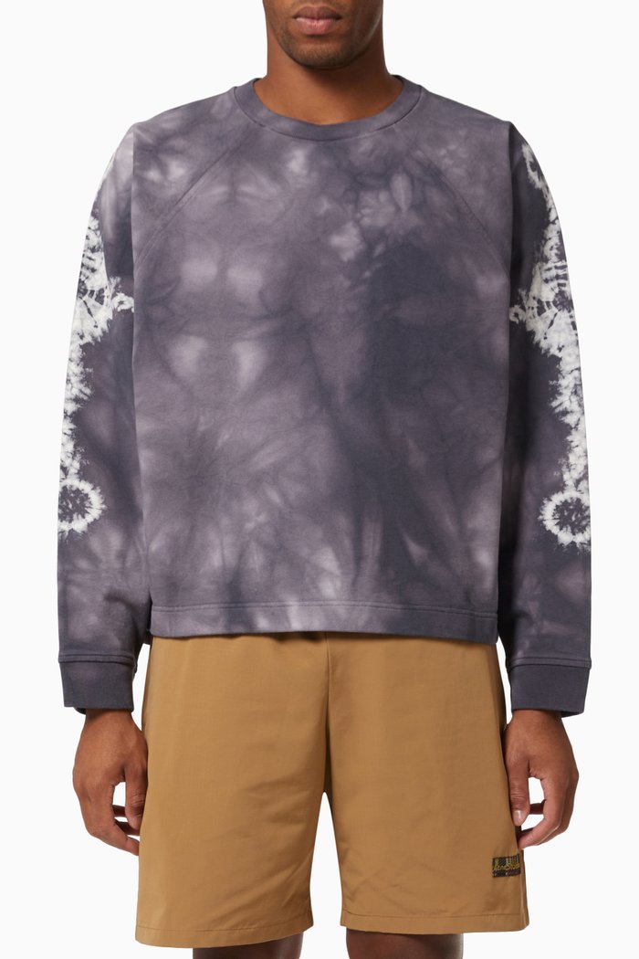 

Crew Neck Sweatshirt in Organic Cotton Fleece, Purple