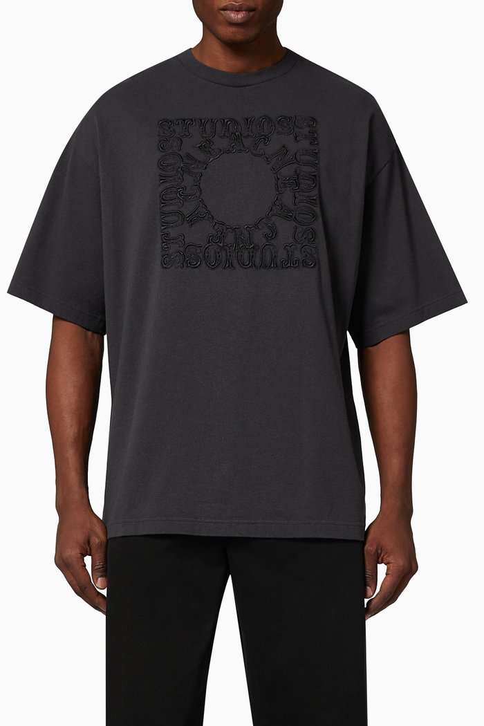 

Crew Neck T-shirt in Organic Cotton, Black