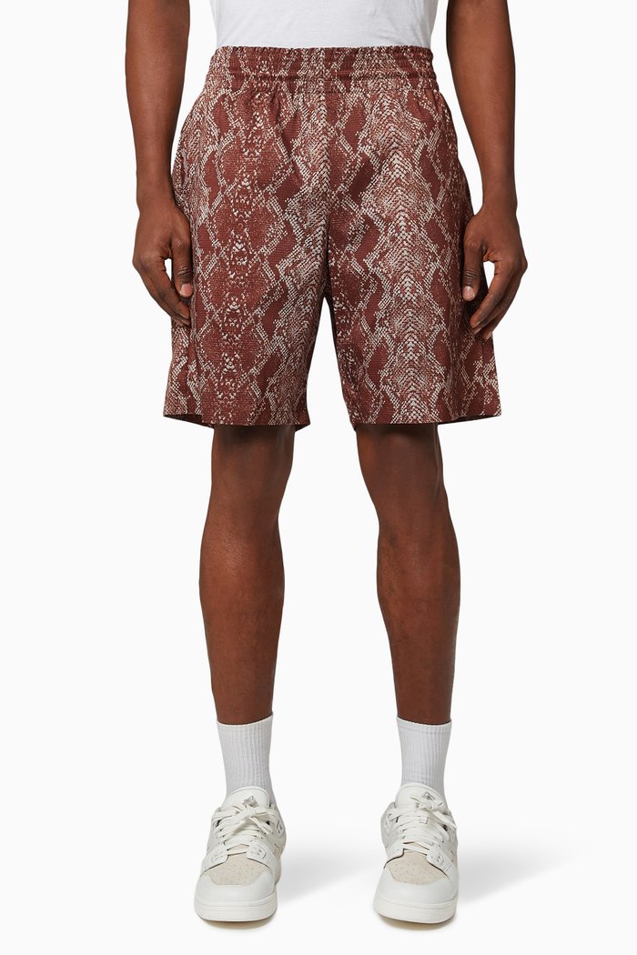 

Printed Swim Shorts, Brown