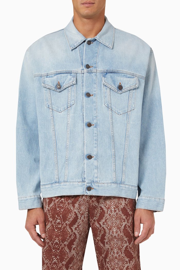 

Denim Jacket in Organic Cotton, Blue
