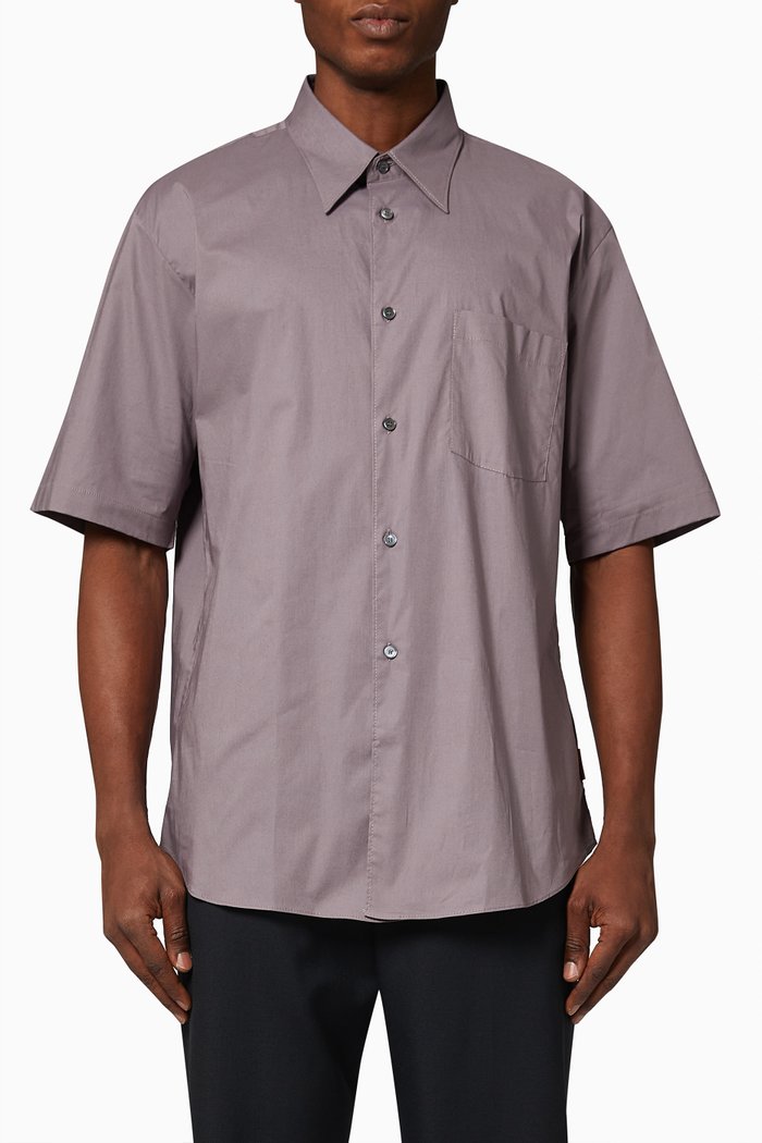 

Classic Shirt in Organic Cotton, Purple