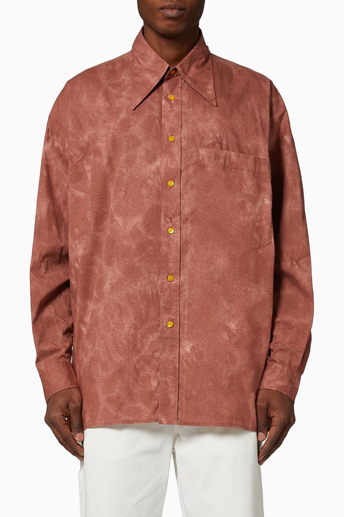 

Long Sleeve Shirt in Cotton, Pink
