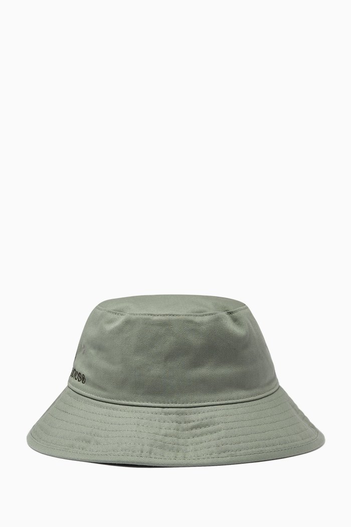 

Twill Bucket Hat in Cotton, Green