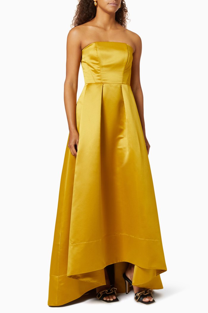 Digimond 2 Dress in Satin, Yellow