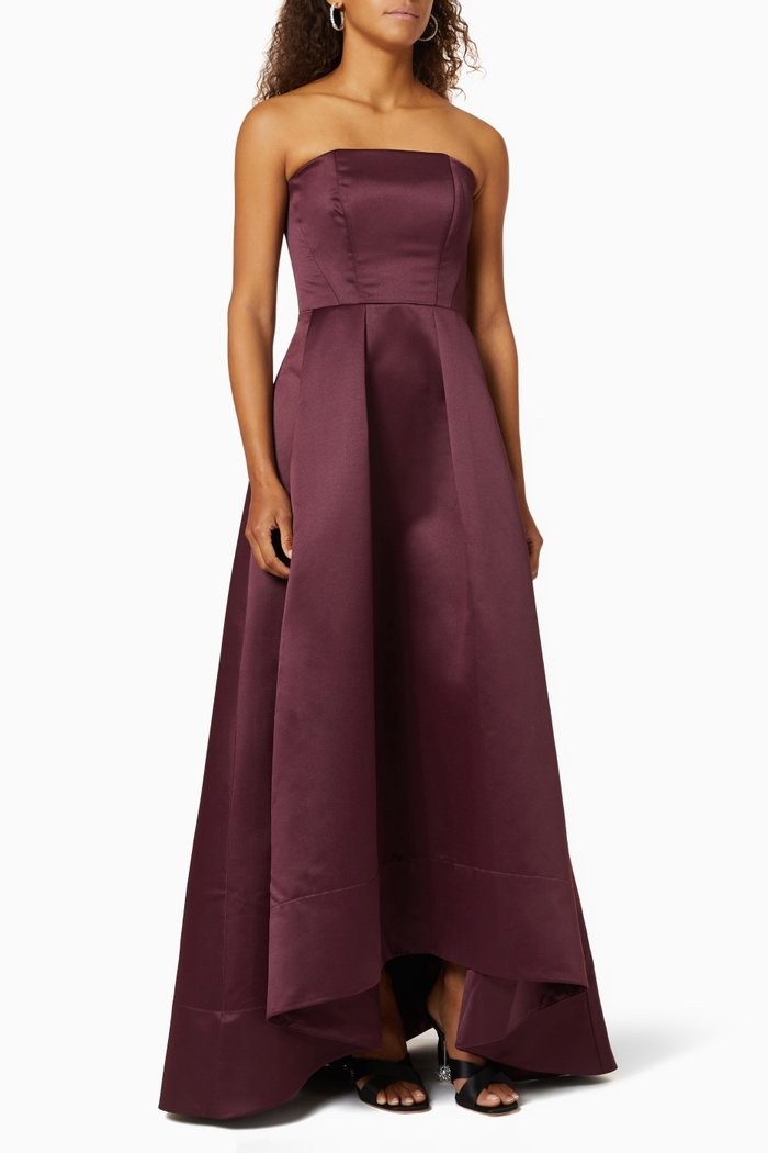 

Digimond 2 Dress in Satin, Burgundy