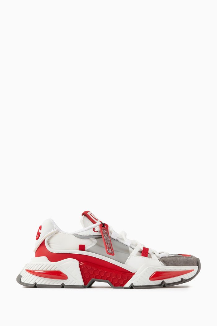 Airmaster Low-top Sneakers in Leather, Red