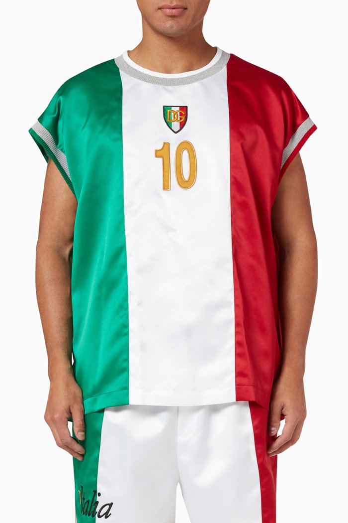 DG Logo T-short in Satin, Multicolour
