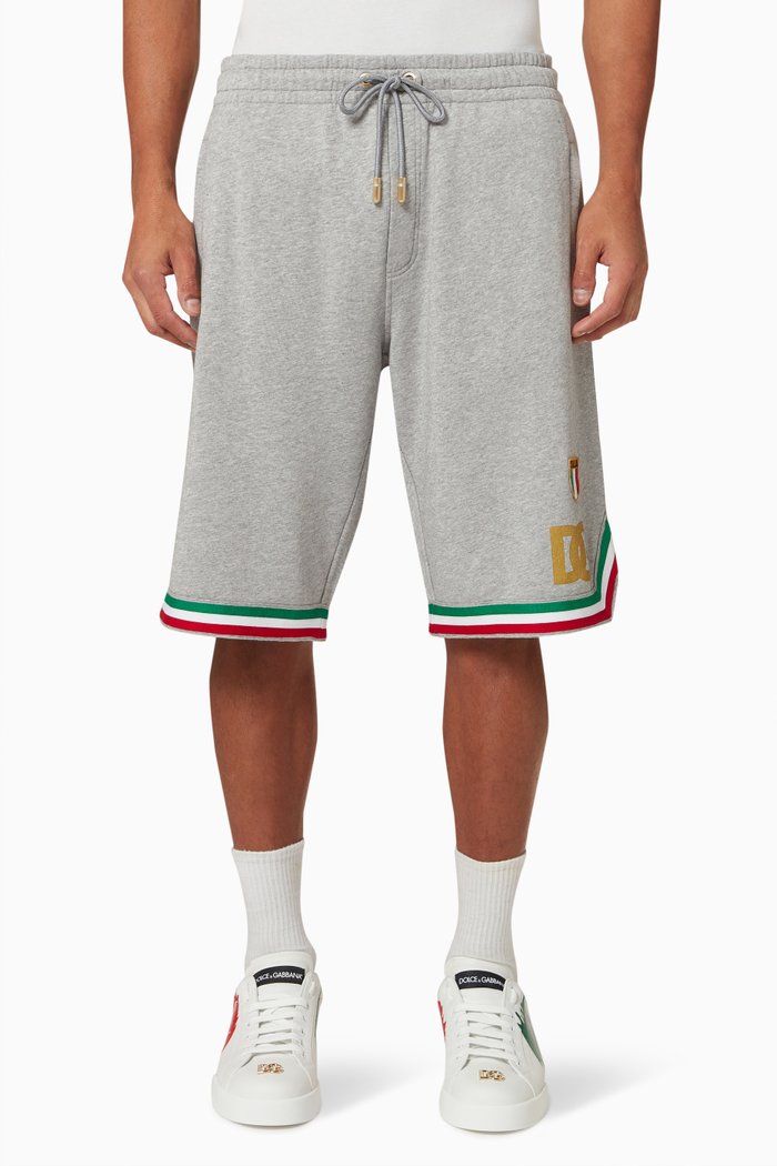 DG Print Shorts in Jersey, Grey