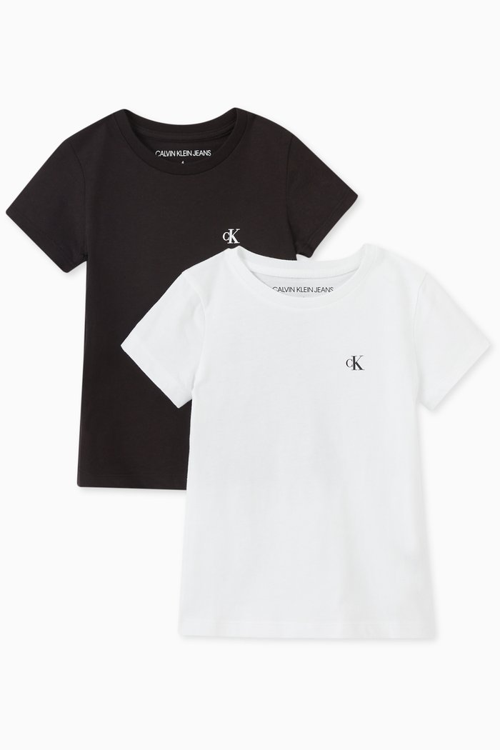 

Slim T-shirts in Organic Cotton, Set of 2, Multicolour