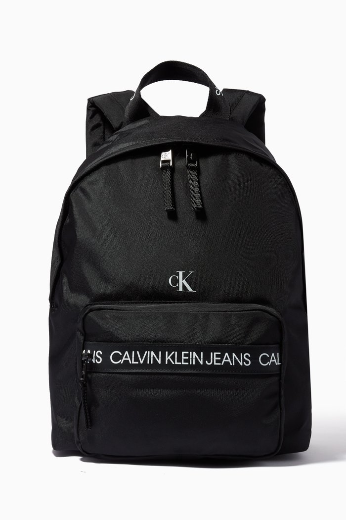 

Logo Tape Backpack, Black