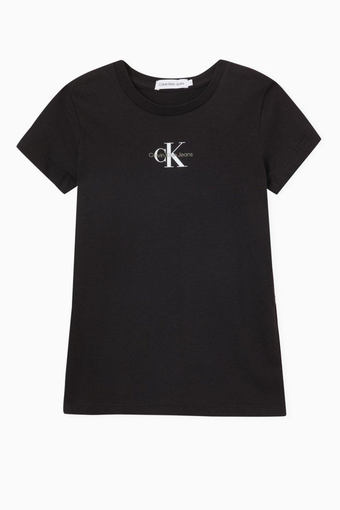 

Slim T-shirt in Organic Cotton, Black
