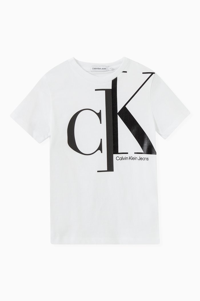 

Mixed Monogram T-shirt in Jersey, White