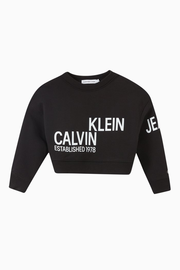 

Logo Sweatshirt in Cotton, Black