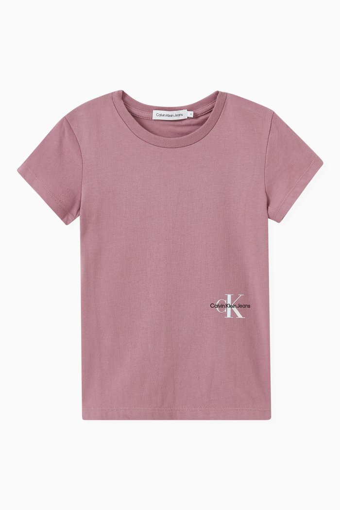 

Slim T-shirt in Organic Cotton, Pink