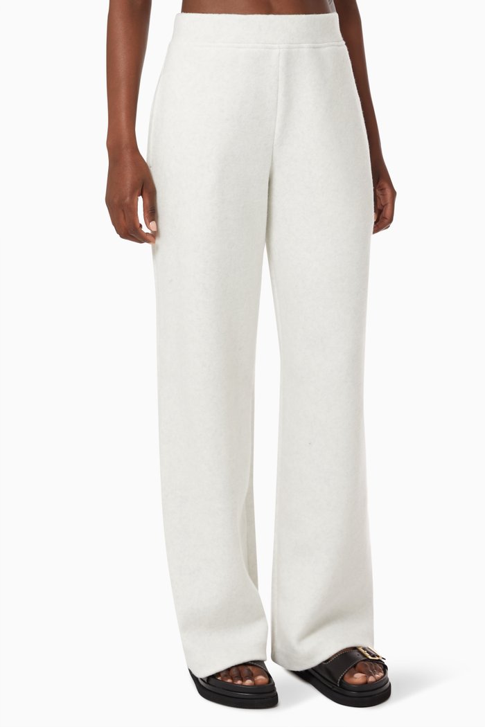 

Wide Pants in Cotton Blend, White