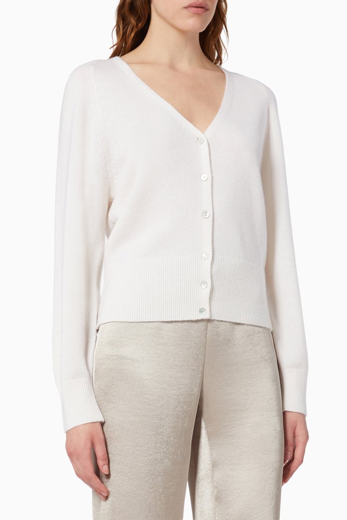 

Raglan Sleeve Cardigan in Wool, Neutral