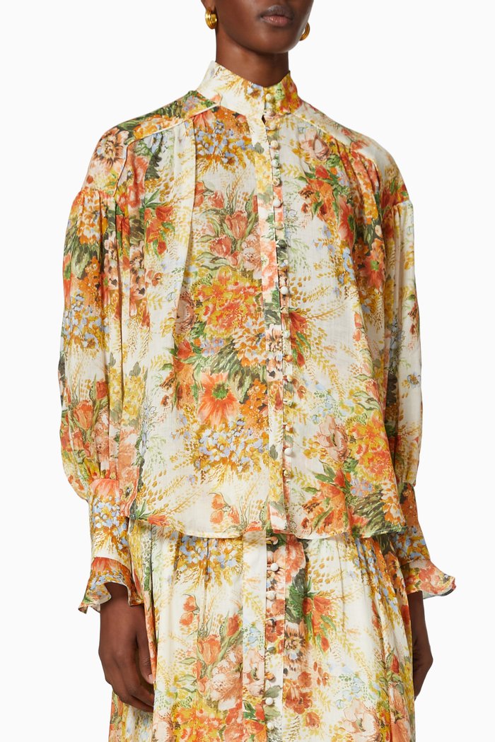 

Sylvia Blouse in Hemp, Orange