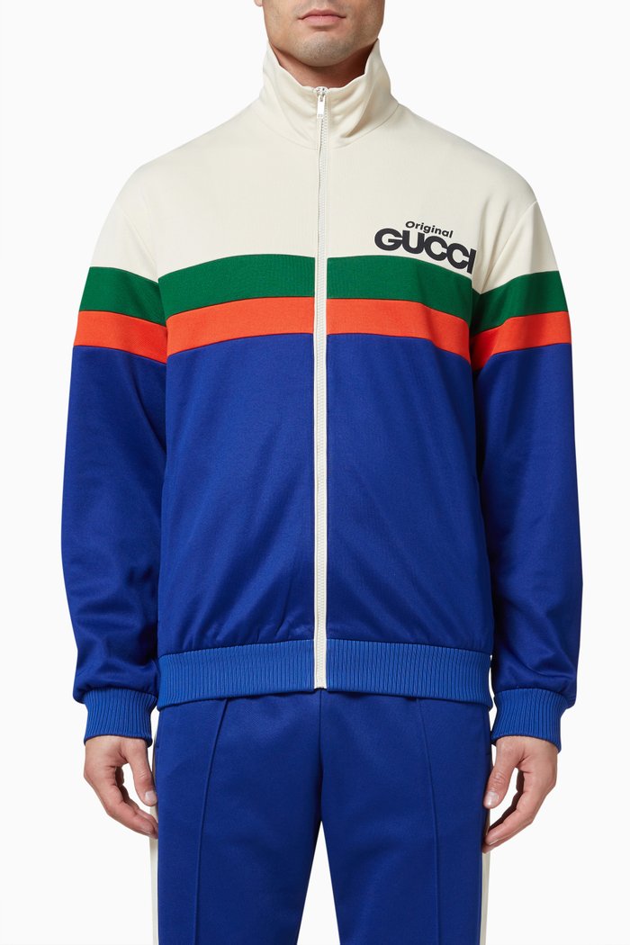 

Original Gucci Jacket in Technical Jersey, Blue
