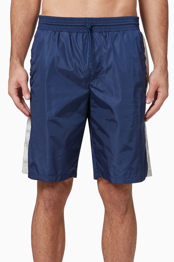 Original Gucci Swim Shorts in Nylon, Blue