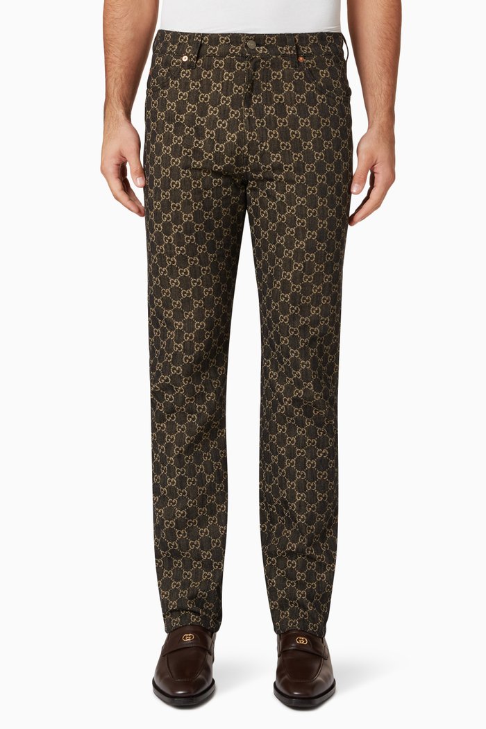 

Jeans in GG Jacquard Denim, Black