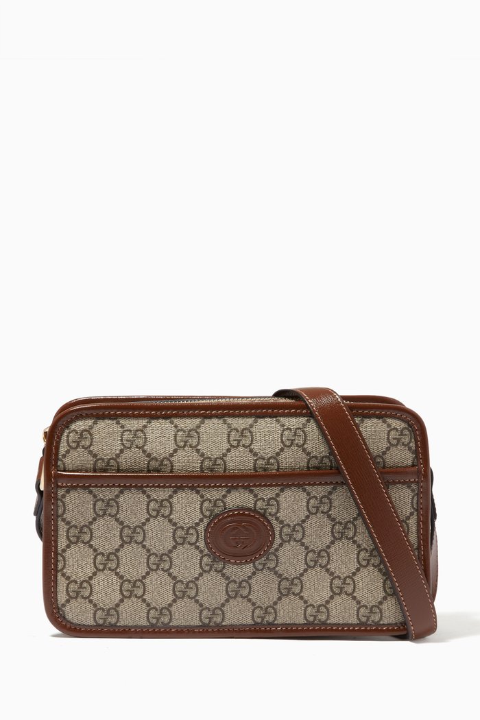 

Interlocking G Mini Bag in GG Supreme Canvas, Neutral
