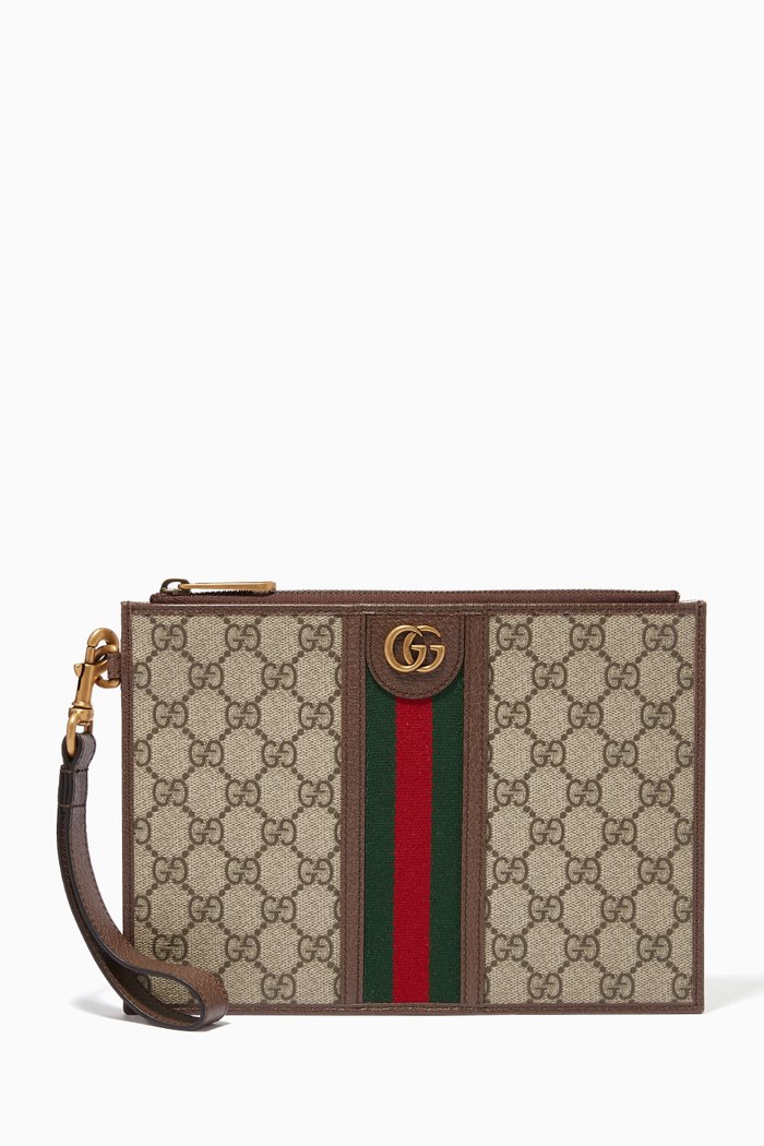 

Ophidia Pouch in GG Supreme Canvas, Neutral