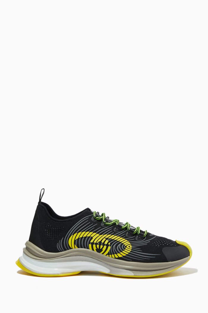 

Logo Run Sneakers in Technical Knit, Grey