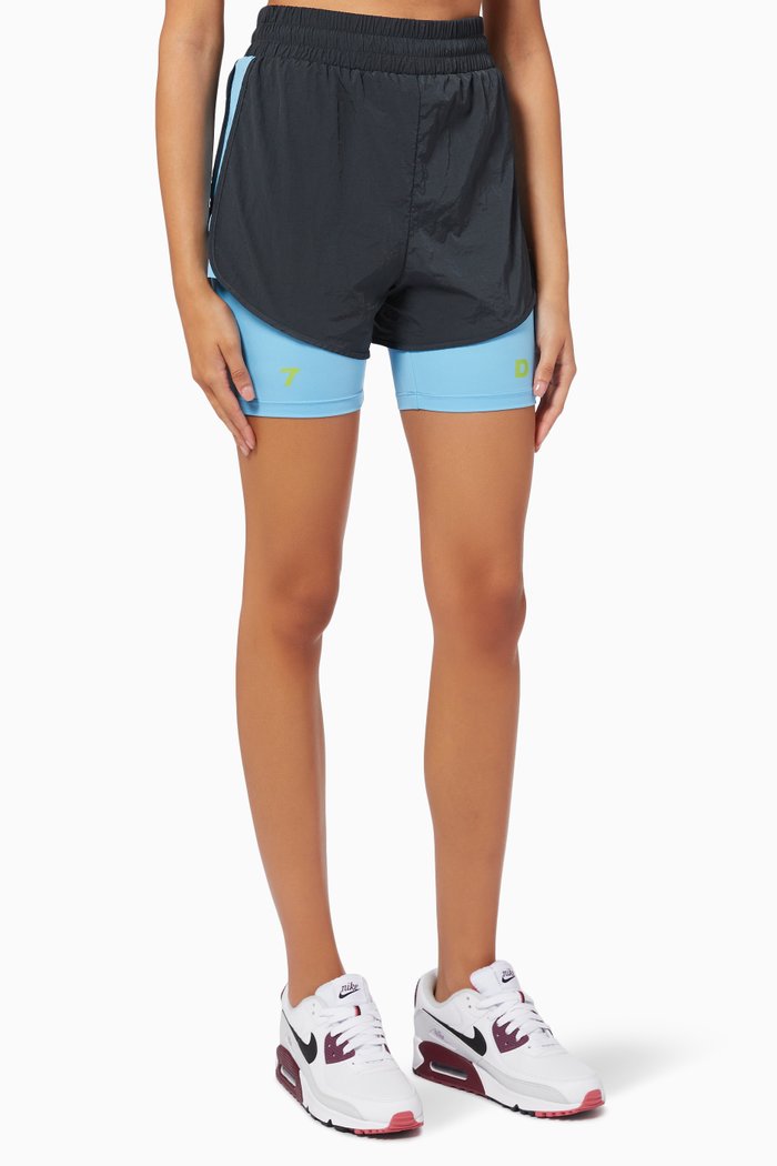 

Althea 2-in-1 Shorts in Nylon, Blue